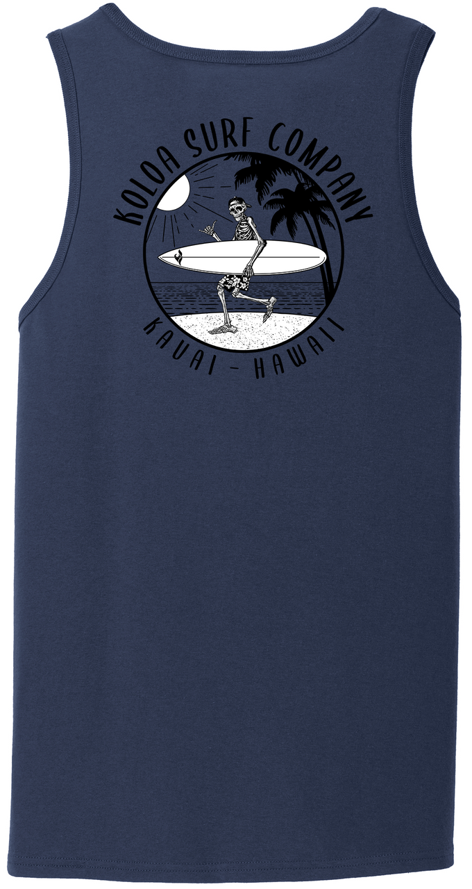 Koloa Skeleton Gone Surfin Tank Top