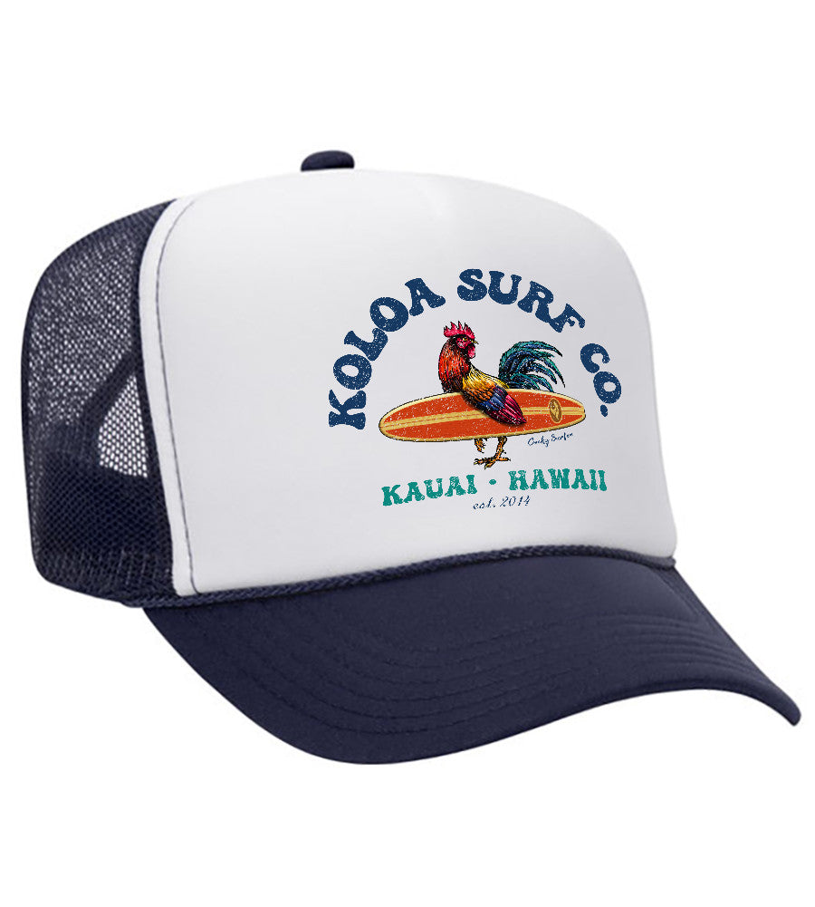 Cocky Surfer Foam Trucker Hat - Classic Mesh Snapback Cap