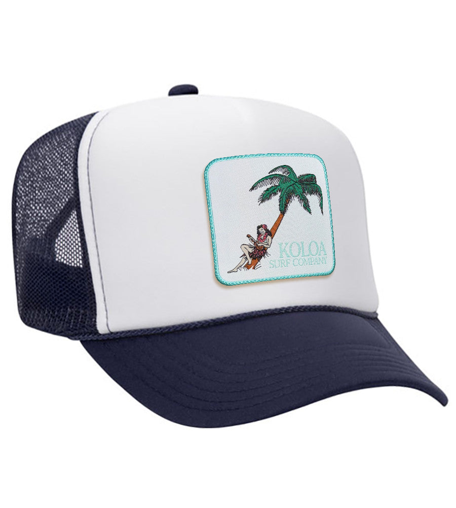 Koloa Hula Girl Patch Foam Trucker Hat