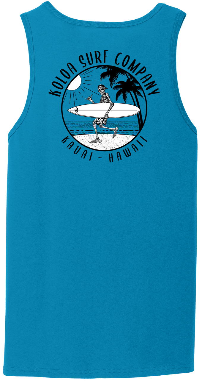 Koloa Skeleton Gone Surfin Tank Top