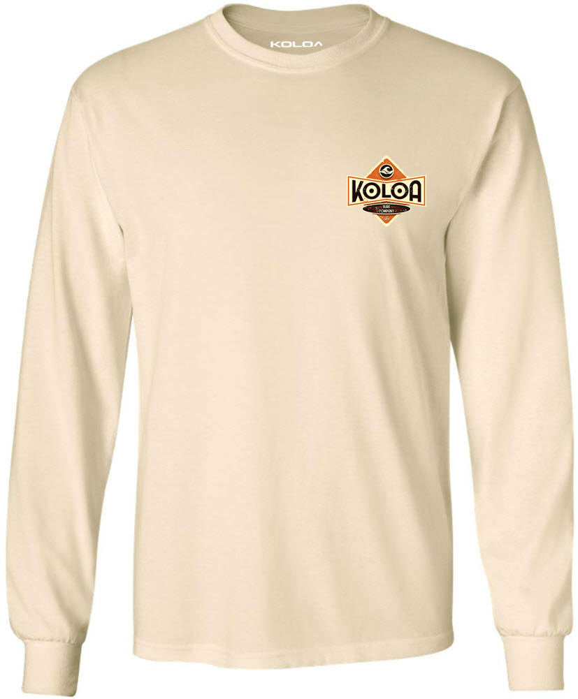 Koloa Vintage Diamond Long Sleeve T-Shirt - Natural