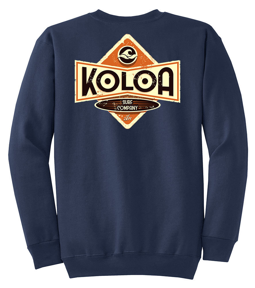 Koloa Vintage Diamond Sweatshirt - Navy