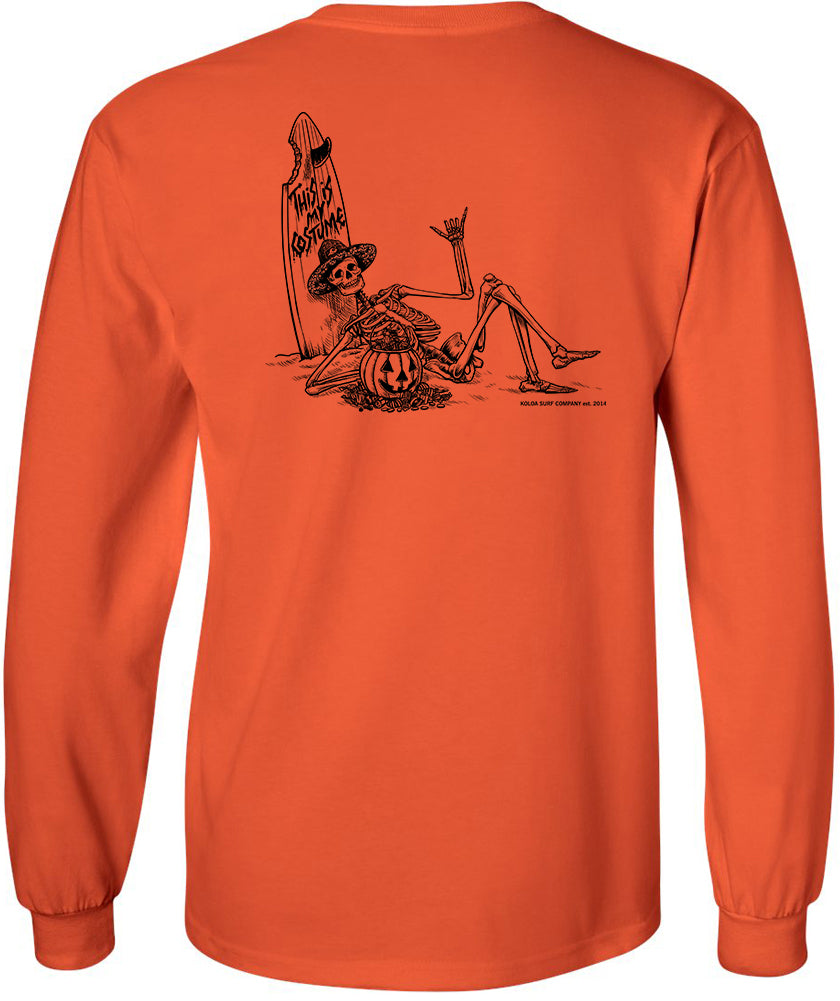 Koloa Skeleton Costume Long Sleeve T-Shirt