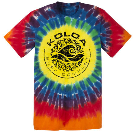 Koloa Surf Sunshine Tie-Dye Circle Logo T-Shirts
