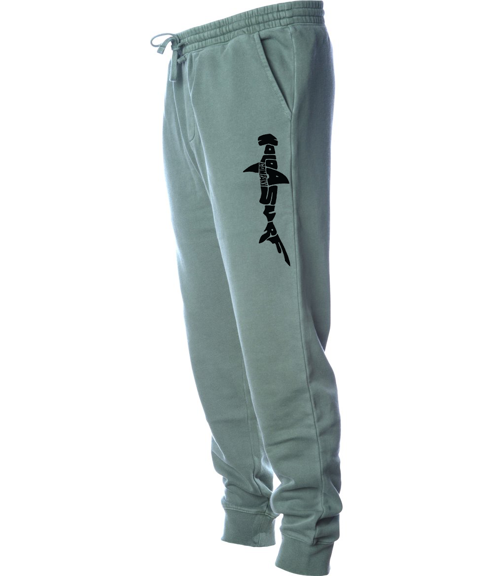 Koloa Hammerhead Shark Fleece Sweatpants - Pigment Alpine Green