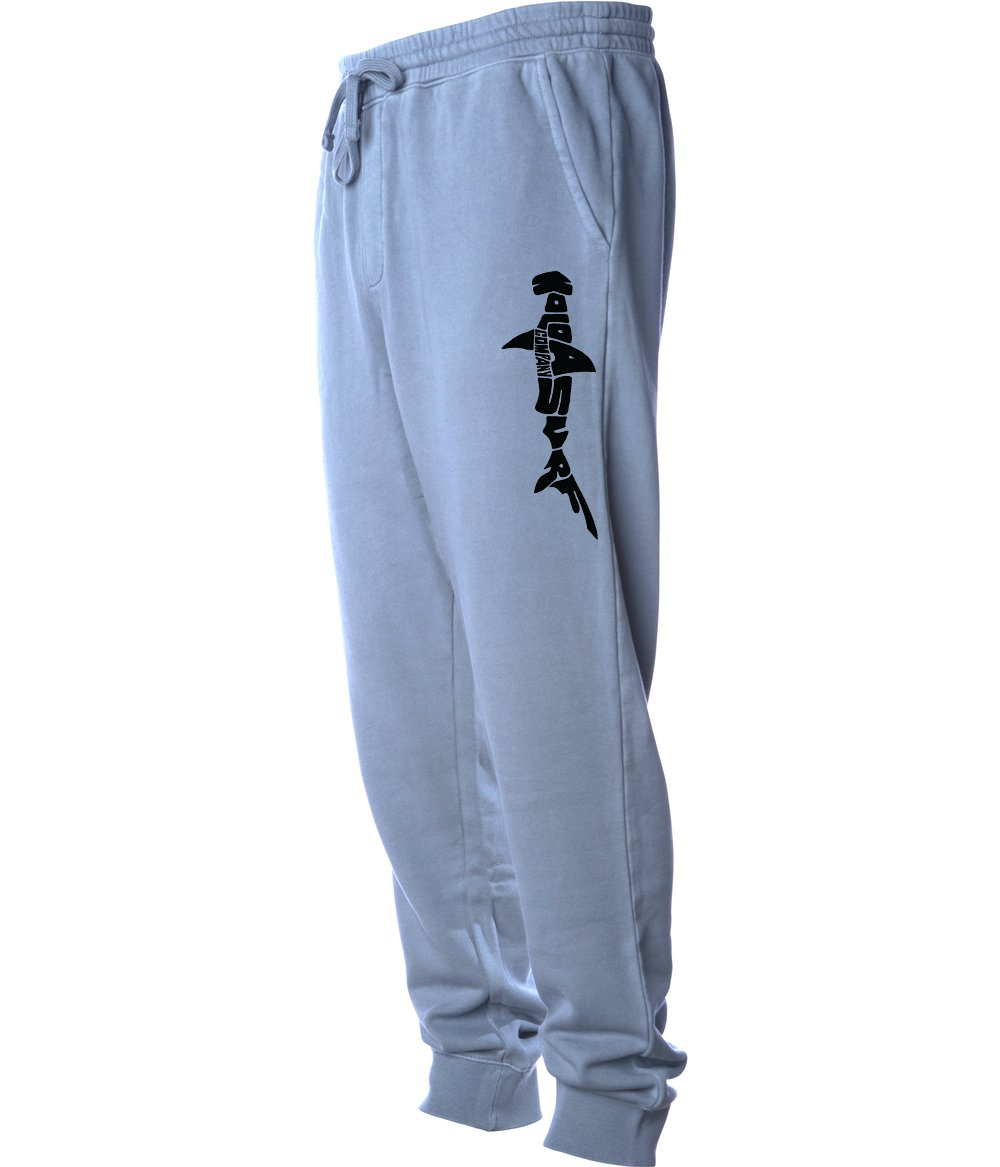 Koloa Hammerhead Shark Fleece Sweatpants - Pigment Light Blue