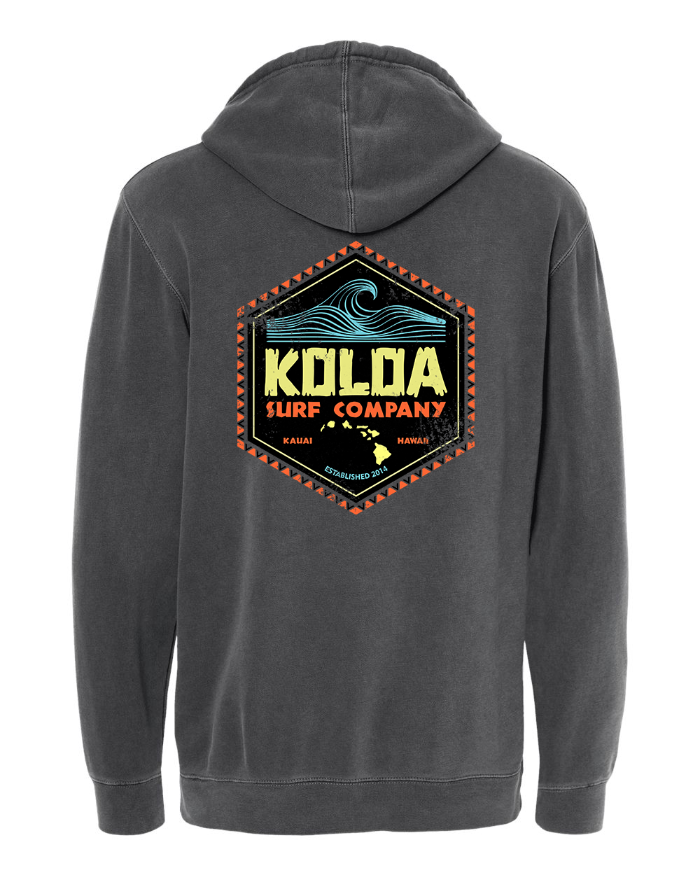 Koloa Tides Pigment-Dyed Hoodie - Pigment Black