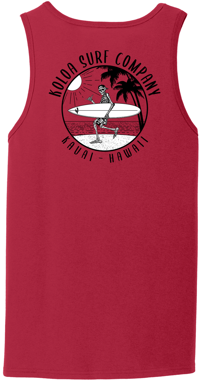 Koloa Skeleton Gone Surfin Tank Top