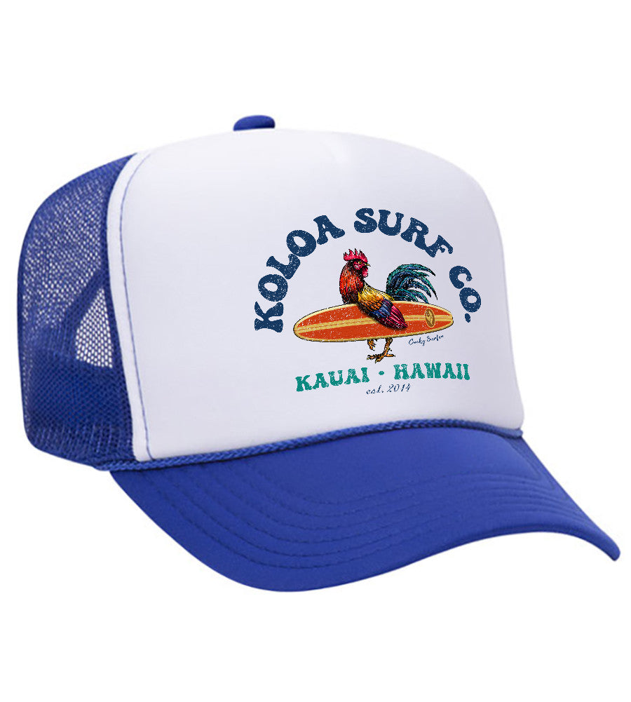 Cocky Surfer Foam Trucker Hat - Classic Mesh Snapback Cap
