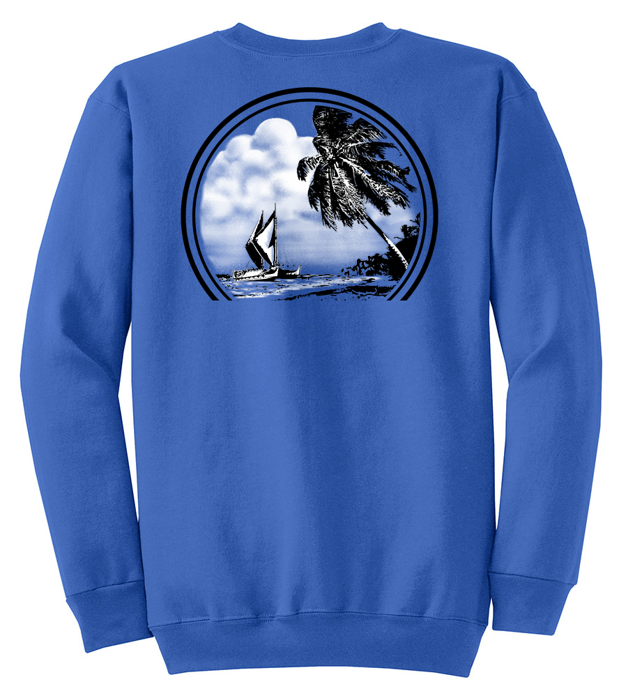 Koloa Hawaiian Boat Sweatshirt -Royal