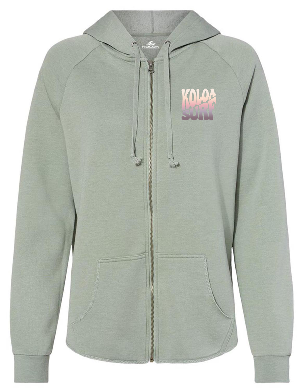 Koloa Sunset Wave Wash Zip-Up Hoodie