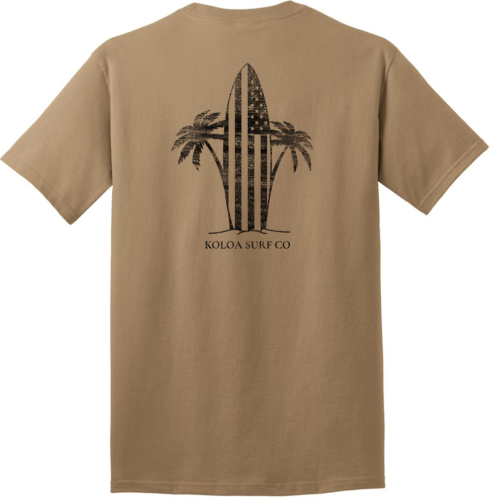 Koloa Retro USA Heavyweight T-Shirt - Sand