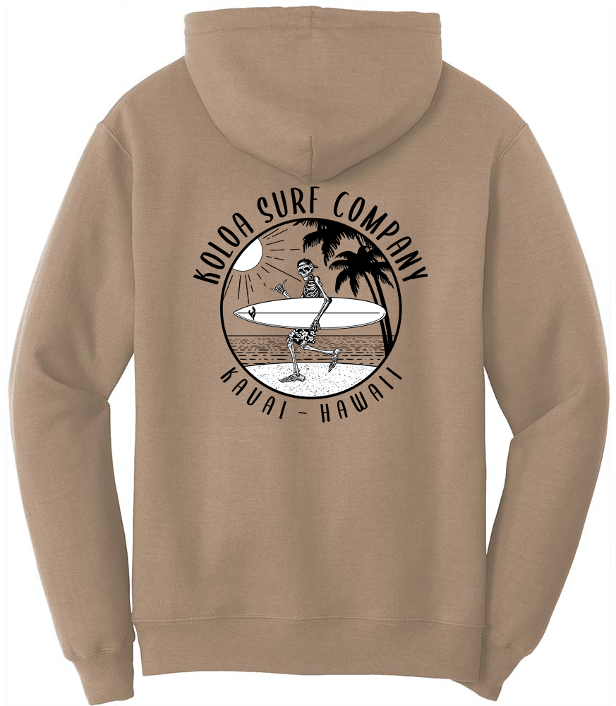 Koloa Skeleton Gone Surfin Hoodie