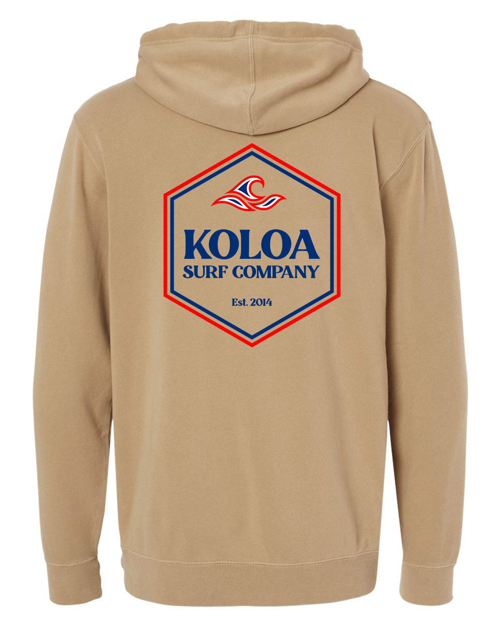 Koloa American Hexagon Pigment-Dyed Hoodie