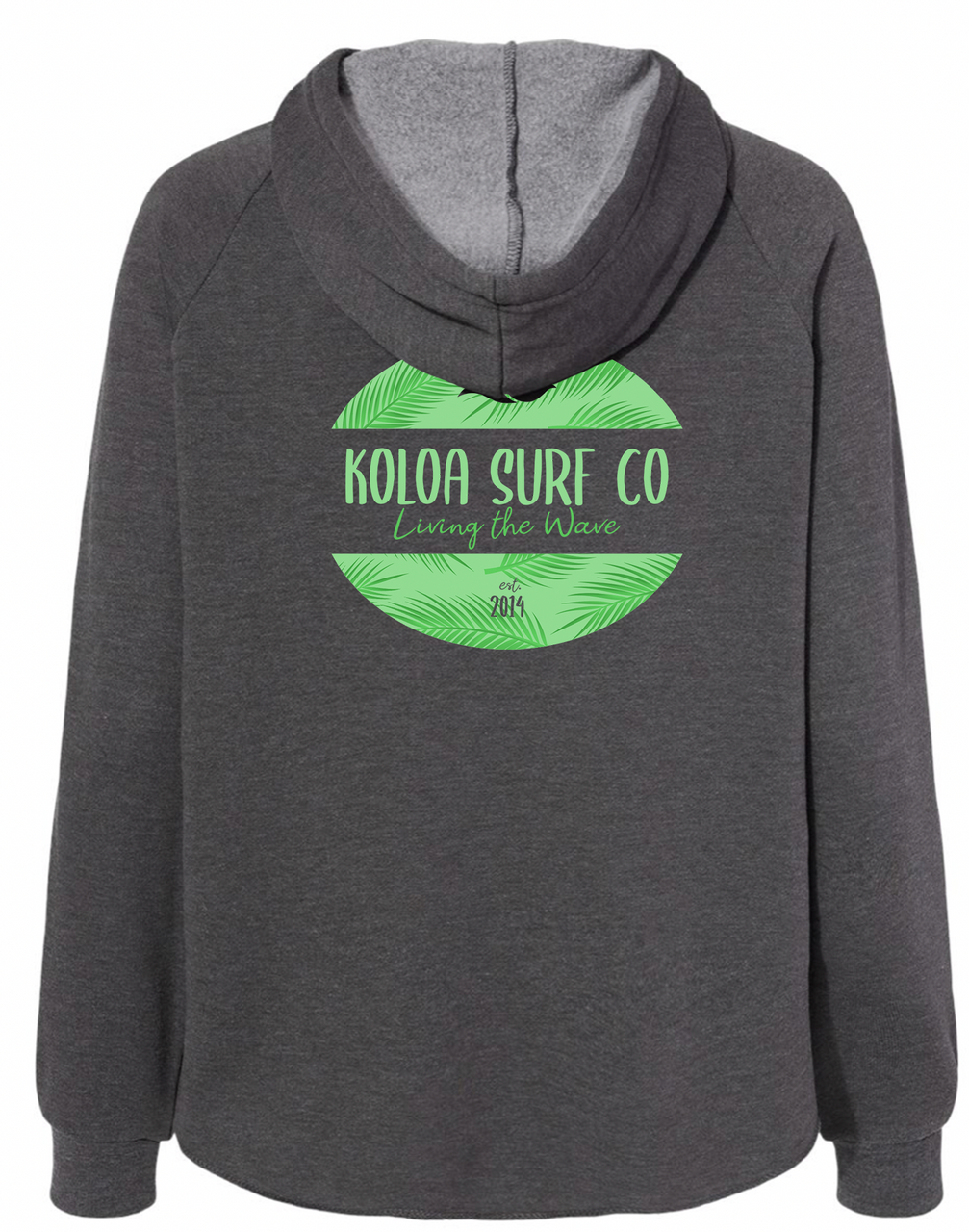 Koloa Kalihiwai Zip-Up Hoodie - Shadow