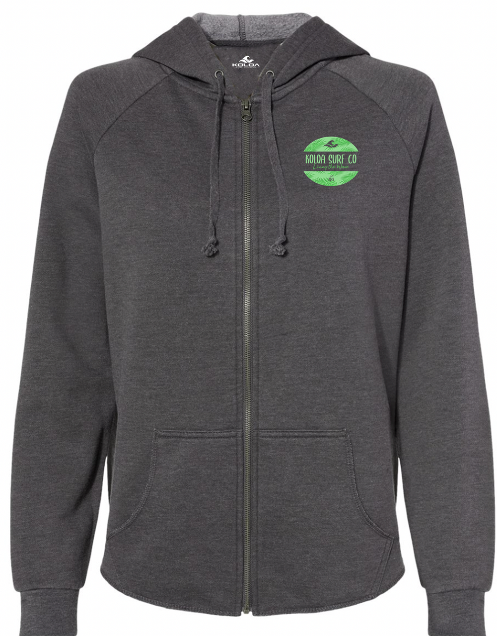 Koloa Kalihiwai Zip-Up Hoodie - Shadow