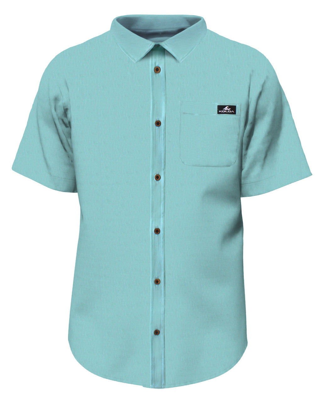 Koloa Premium Short Sleeve Shirt- Aqua