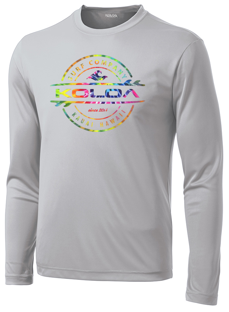 Koloa Tie-Dye Thruster Moisture Wicking Long Sleeve T-Shirt