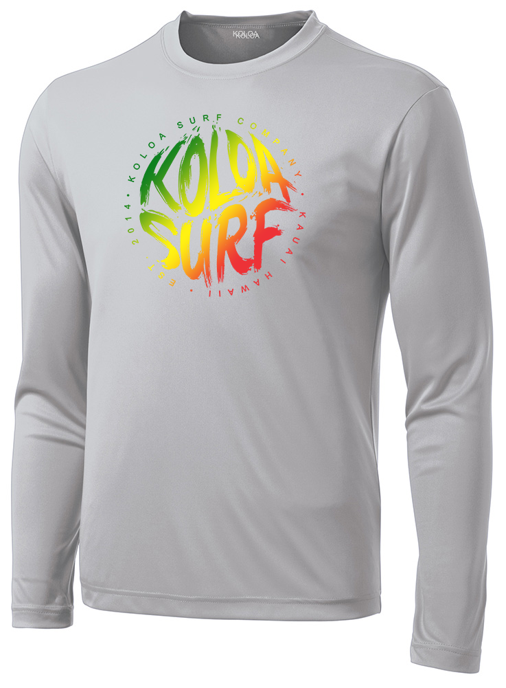 Koloa Tie-Dye Brush Moisture Wicking Long Sleeve T-Shirt