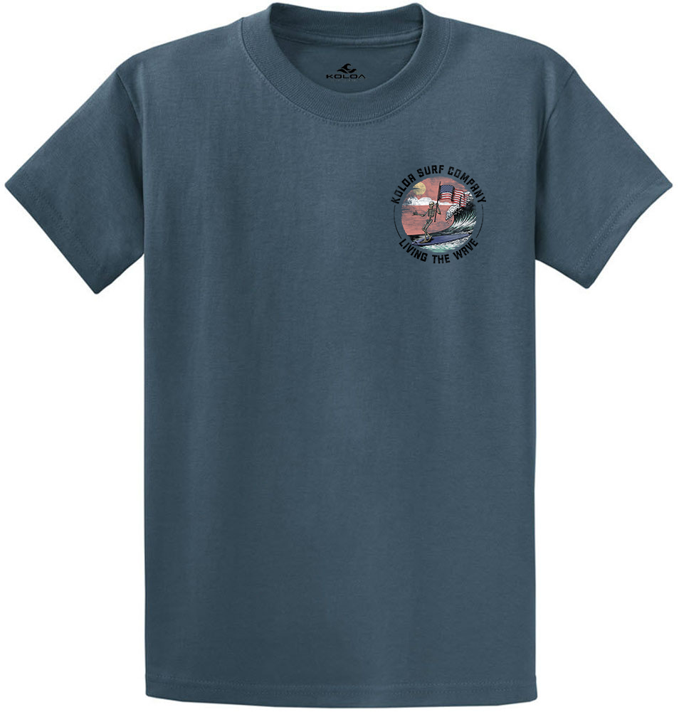 Koloa American Skeleton Heavyweight T-Shirt Steel