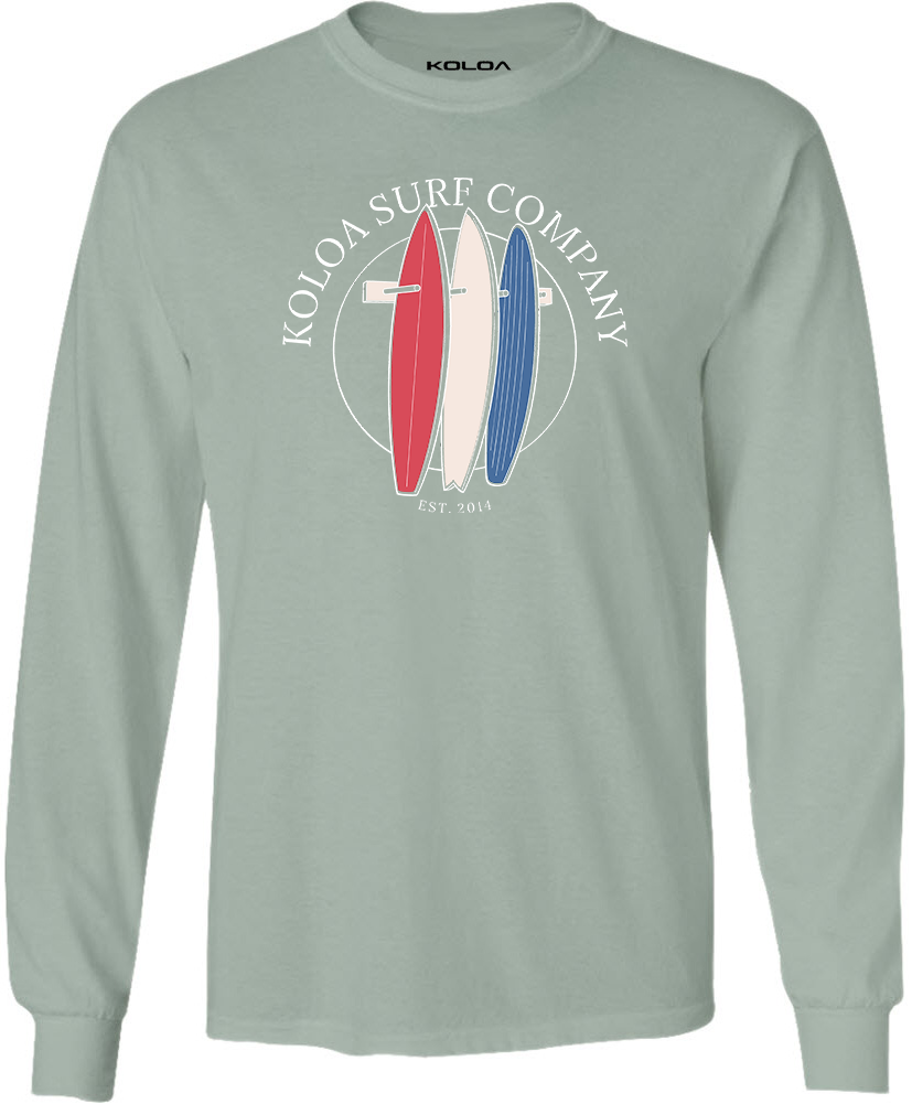 Surfboard USA Long Sleeve | Koloa Surf Company | Koloa Surf