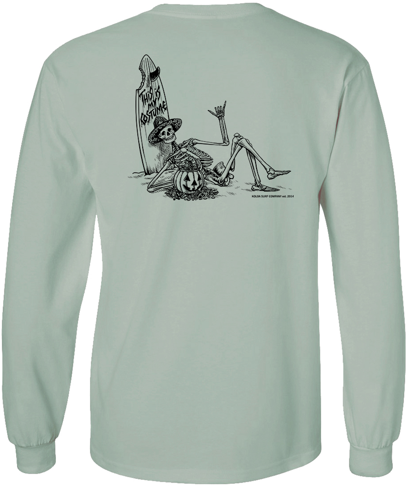 Koloa Skeleton Costume Long Sleeve T-Shirt