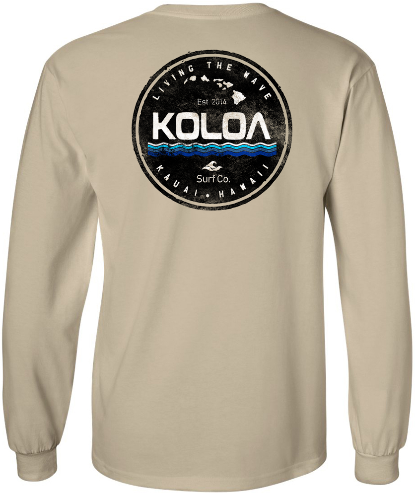 Koloa Kauai Long Sleeve T-Shirt - Sand