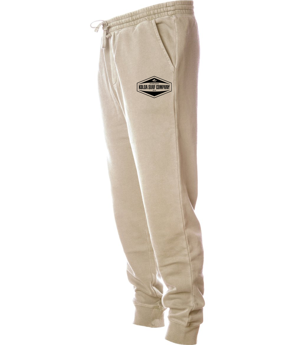 Koloa Hexagon Curve Fleece Sweatpants -Pigment Sandstone