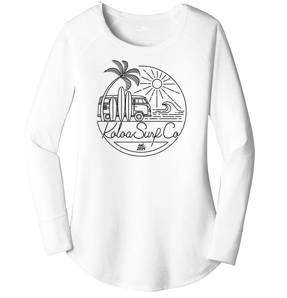 Koloa Cruisin' Women's Long Sleeve T-Shirt- White