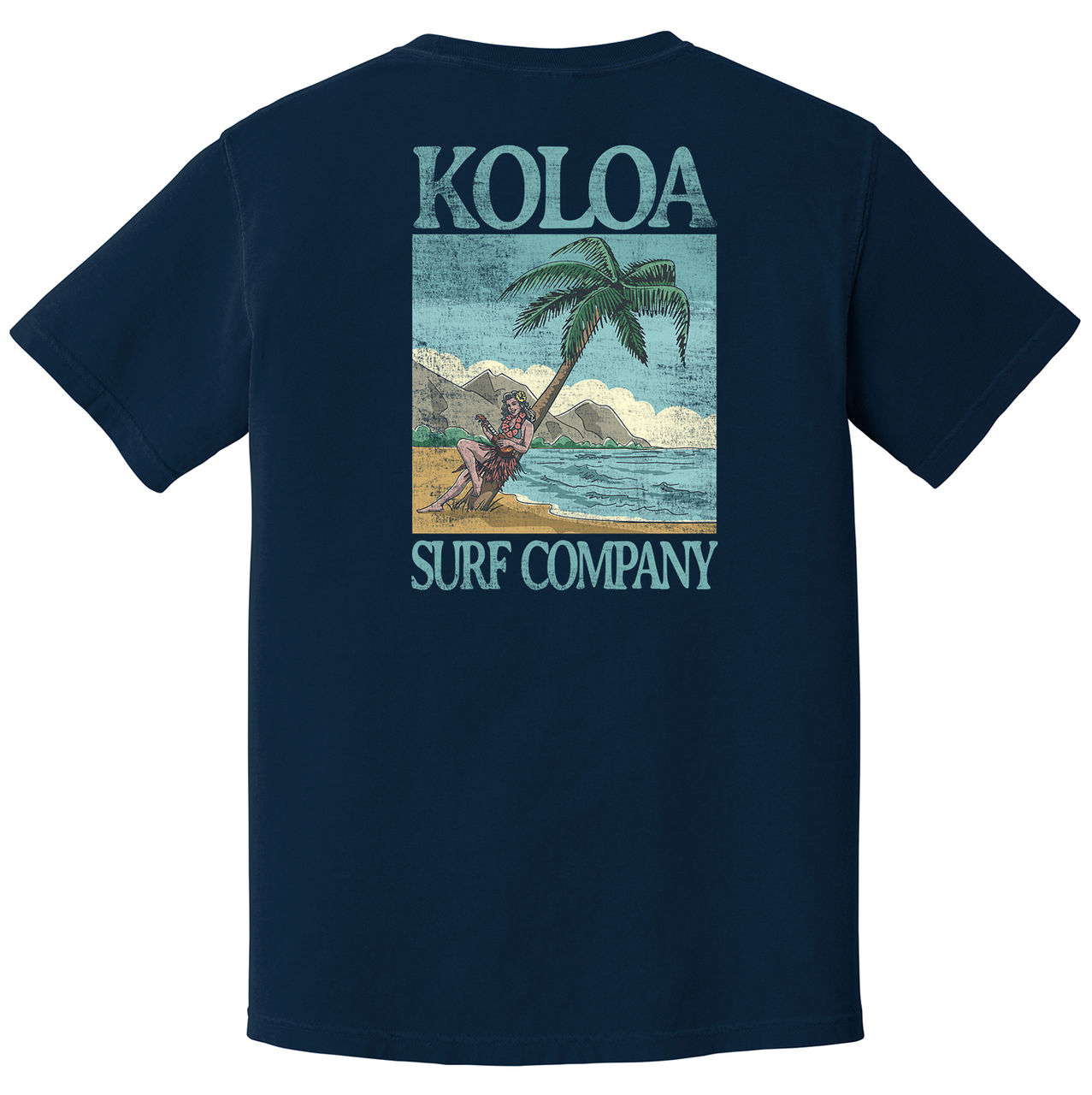 Koloa Hula Girl Pigment Dyed T-Shirt