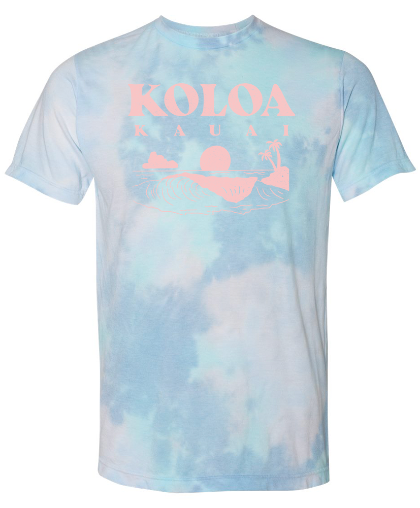 Koloa Beach Day Dream Tie-Dyed T-Shirt