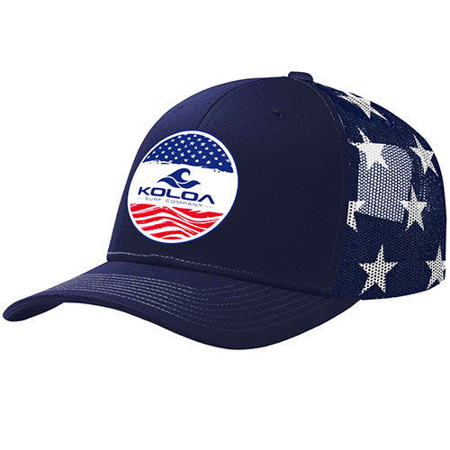 Koloa USA Flag Patch Trucker Hat