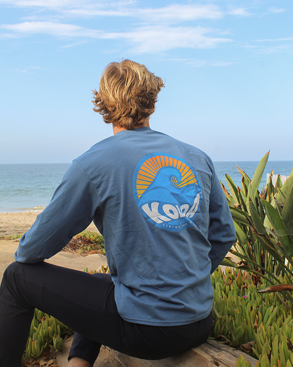 Koloa Sunbeam Long Sleeve T-Shirt- Indigo 