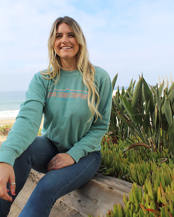 Koloa Big Wave Sweatshirt- Pigment Mint