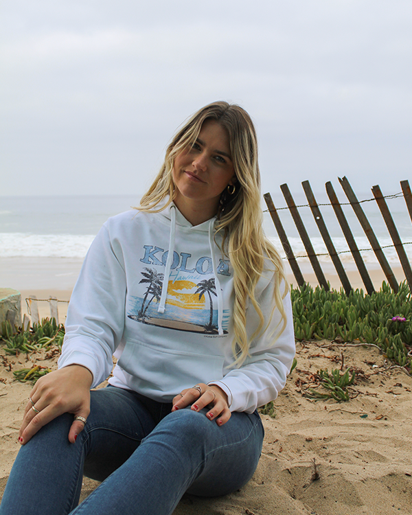 Koloa Horizon Hoodie- White