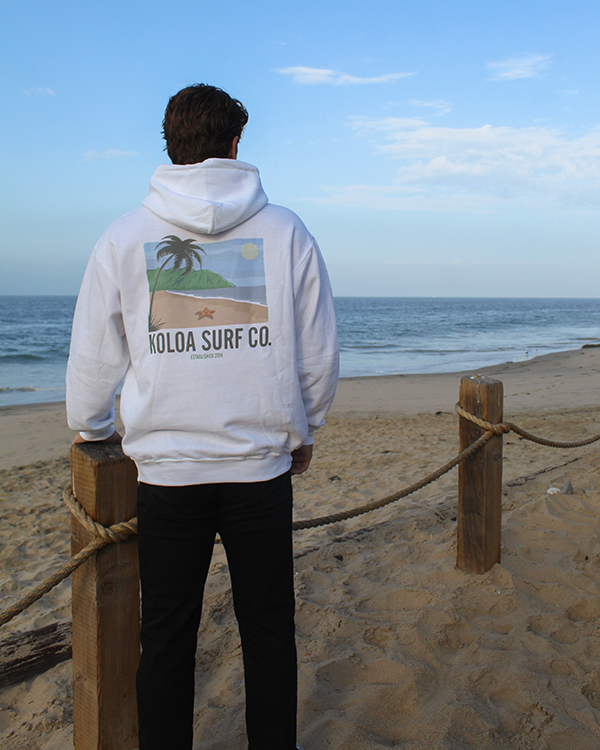 Koloa Starfish Hoodie- White