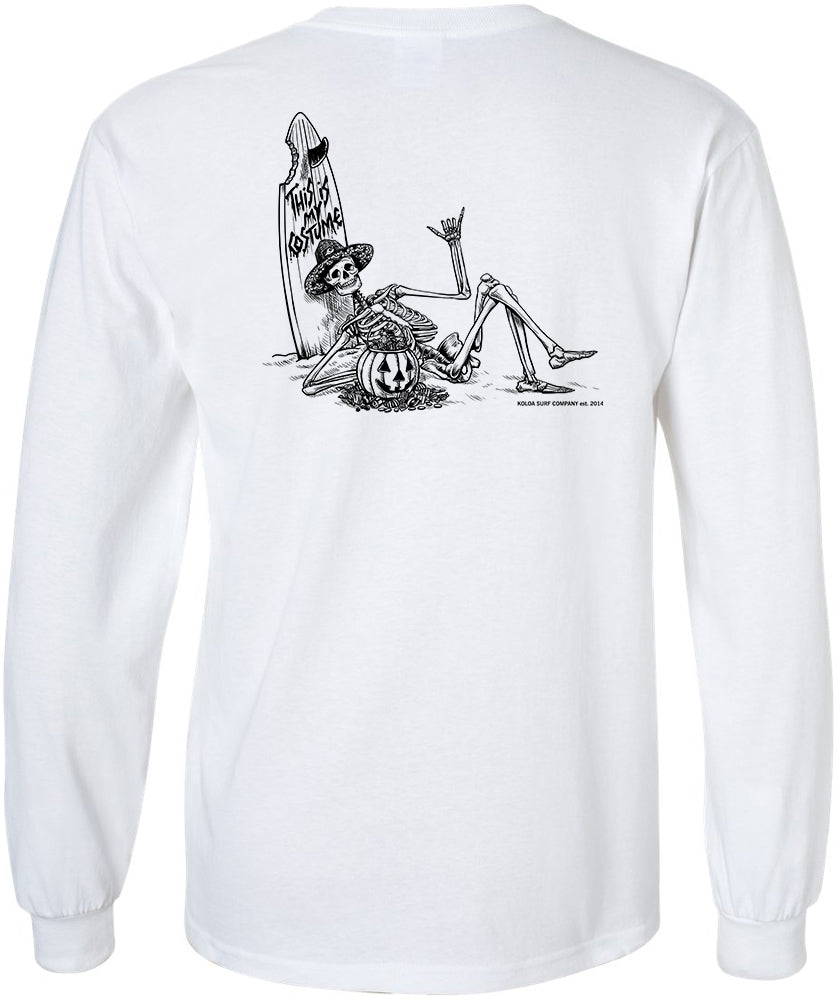 Koloa Skeleton Costume Long Sleeve T-Shirt