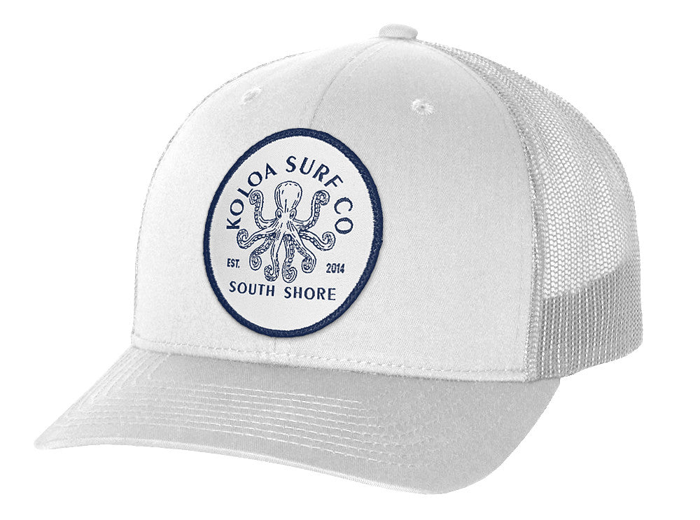 Koloa South Shore Octopus Retro Trucker Cap