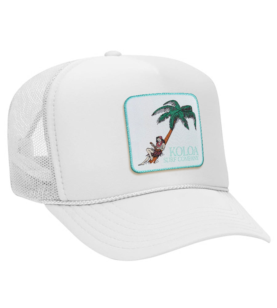 Koloa Hula Girl Patch Foam Trucker Hat