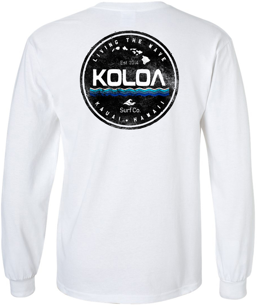 Koloa Kauai Long Sleeve T-Shirt - White