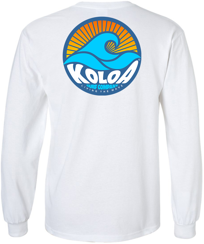 Koloa Sunbeam Long Sleeve T-Shirt- White