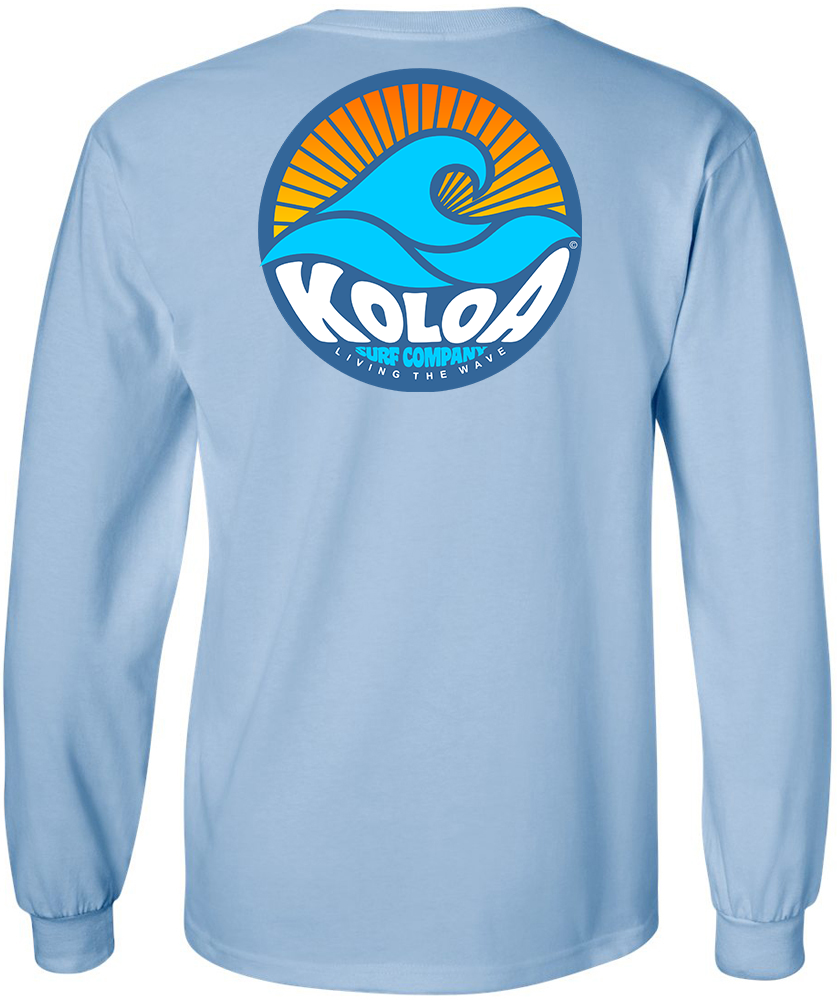 Koloa Sunbeam Long Sleeve T-Shirt- Light Blue