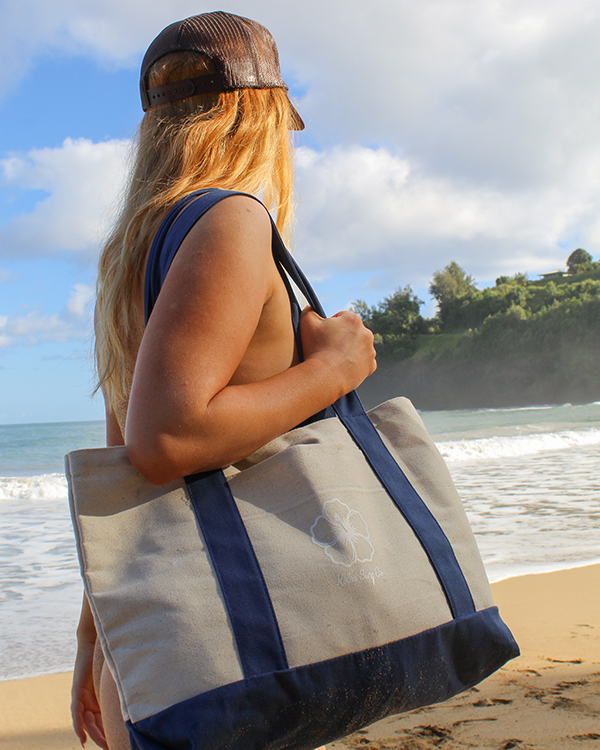 Koloa Hibiscus Beach Bag