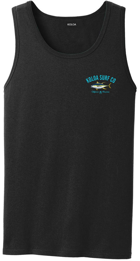 Koloa Yellowfin Tuna Tank Top- BLACK