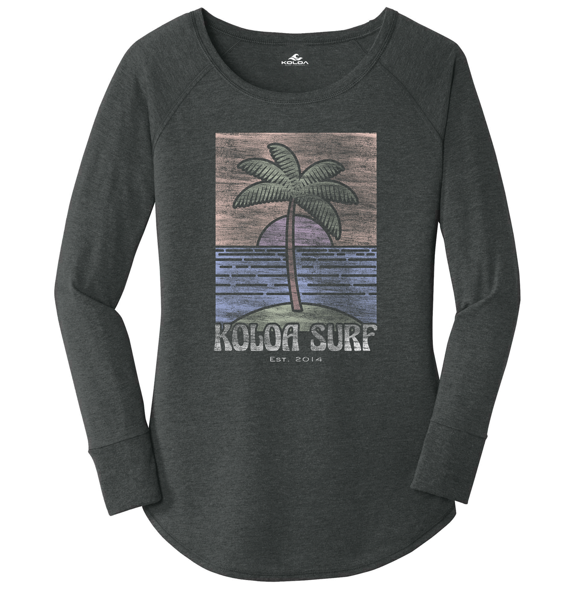 Koloa Boho Palm Women's Long Sleeve