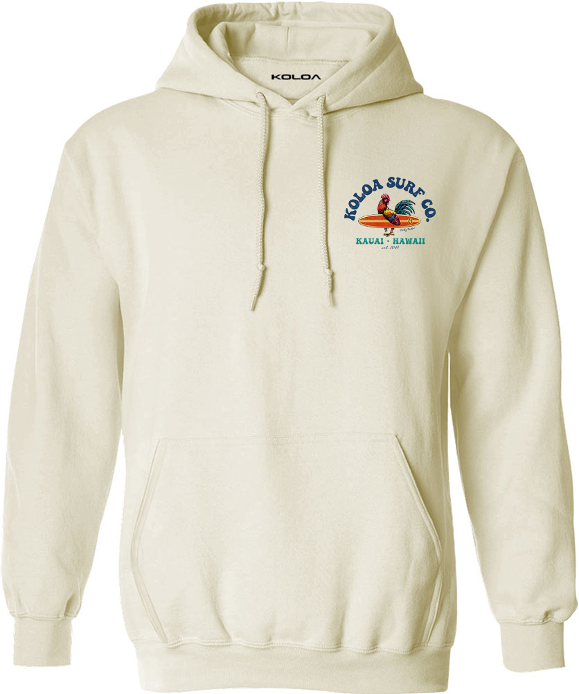 Koloa Cocky Surfer Hoodie- Natural
