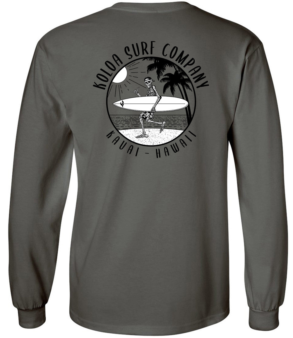 Koloa Skeleton Gone Surfin Long Sleeve T-Shirt