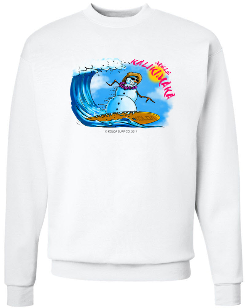 Koloa Surfing Snowman Sweatshirt