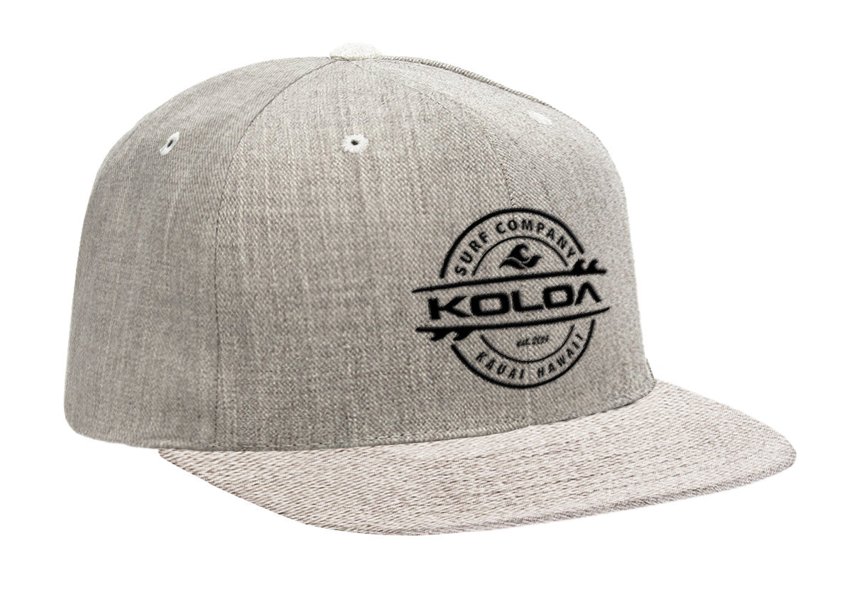 Heather Grey With Black Embroidered Logo