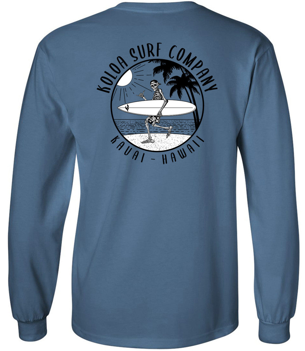 Koloa Skeleton Gone Surfin Long Sleeve T-Shirt